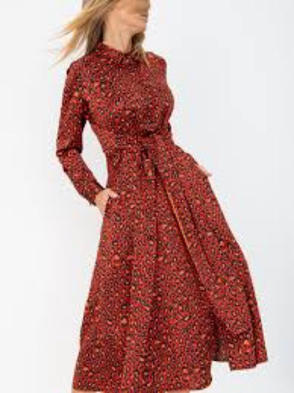HUGO Hugo Boss "Kolema" Multicolor Animal Print Belted Pleated Dress 10